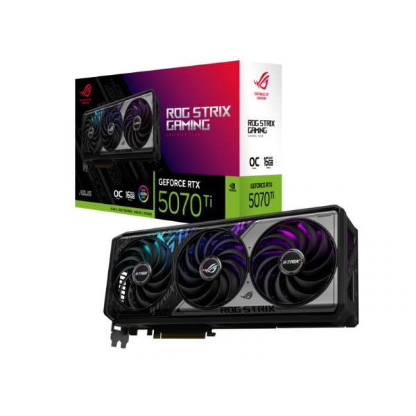 Asus Videókártya ROG Strix GeForce RTX 5070 Ti 16GB (90YV0M90-M0NA00)